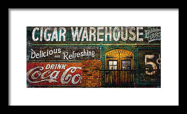Art Deco Framed Print featuring the photograph Cigar Warehouse by Gray Artus