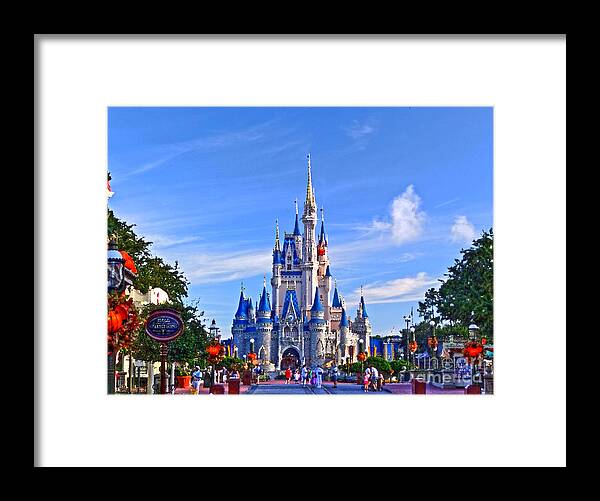 Cinderella Castle Framed Print featuring the photograph Cinderella Castle by Phil Pantano