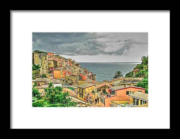Ocean Framed Print featuring the photograph Cinque Terre 4 by Will Wagner