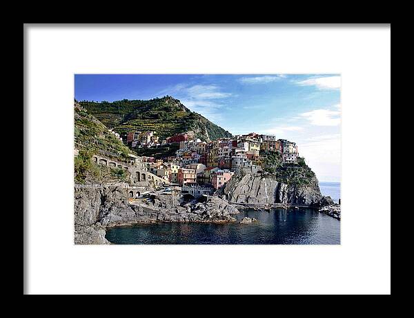 Town Framed Print featuring the photograph Cinque Terre by Henry Kowalski