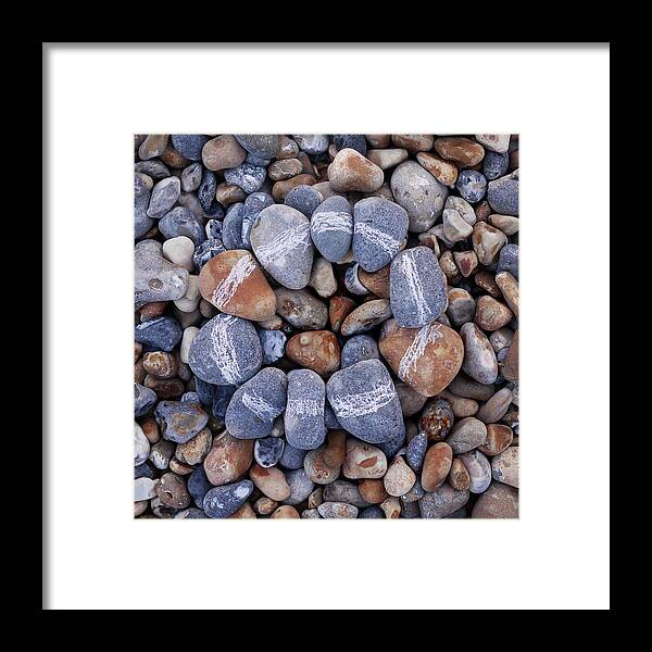 Sussex Framed Print featuring the photograph Circle Of Pebbles by Fiona Crawford Watson