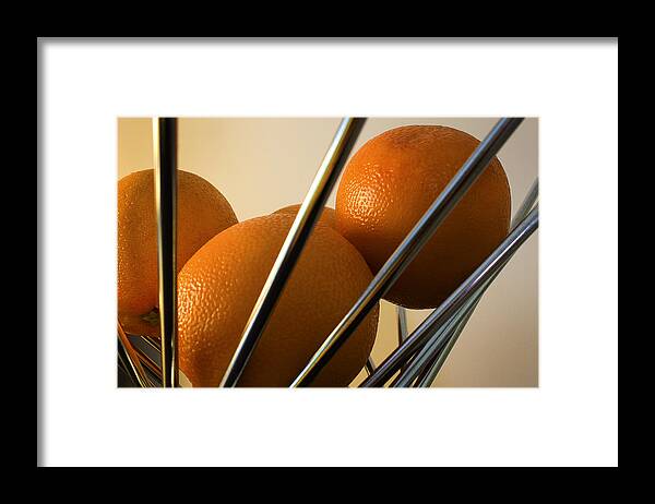 Warm Framed Print featuring the photograph Circles and Lines by Milena Ilieva