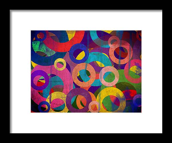 Abstract Framed Print featuring the photograph Circles by Blessed by Gaia