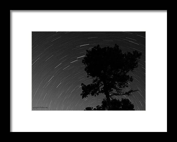 Stars Framed Print featuring the photograph Circling stars by Aleksander Rotner