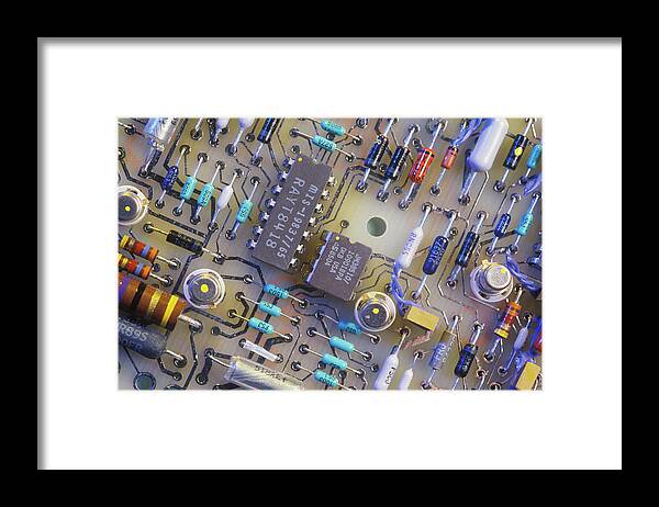 Circuit Board Framed Print featuring the photograph Circuit Board by Ton Kinsbergen/science Photo Library