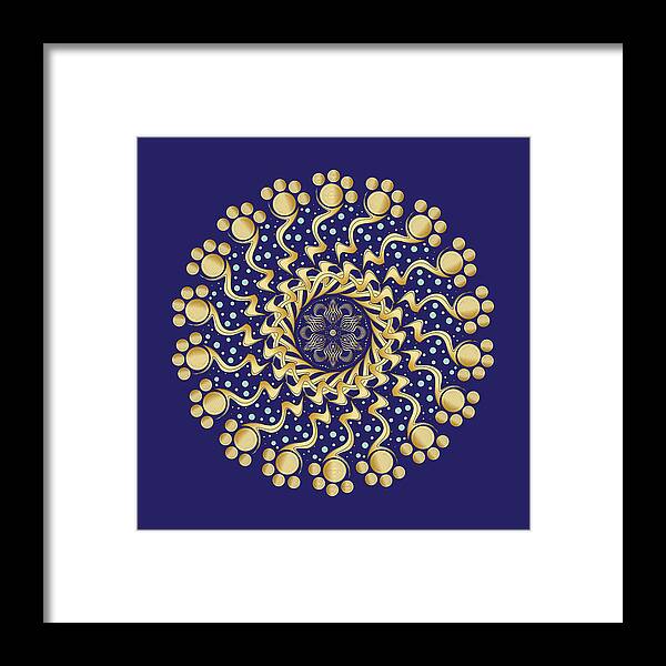 Mandala Framed Print featuring the digital art Circularity No. 1462 by Alan Bennington