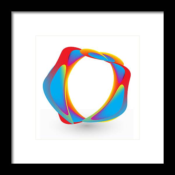 Mandala Framed Print featuring the digital art Circularity No. 1495 by Alan Bennington