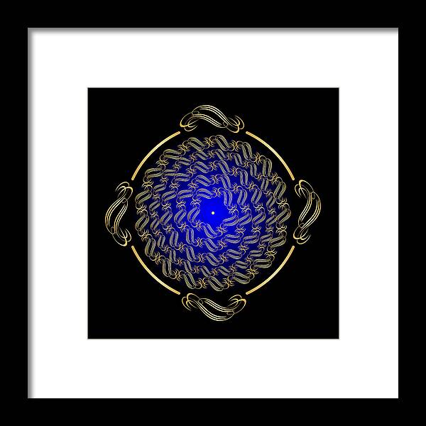 Mandala Framed Print featuring the digital art Circularity No. 715 by Alan Bennington