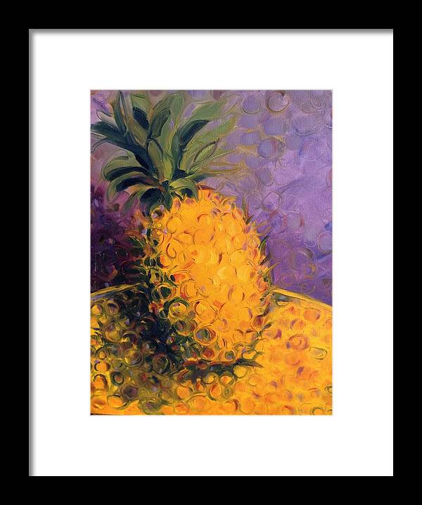 Impressionism Framed Print featuring the painting Cirdling Yellow by Karen Carmean