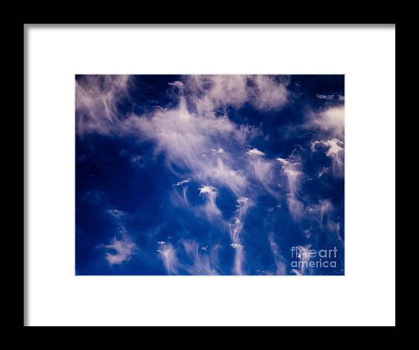 Cirrus Uncinus Clouds Framed Print featuring the photograph Cirrus Uncinus clouds 11 by Tracy Knauer