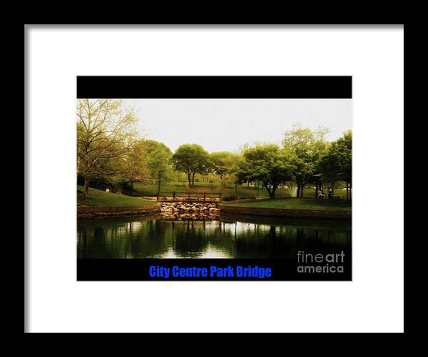  Framed Print featuring the photograph City Centre Park Bridge by Kelly Awad