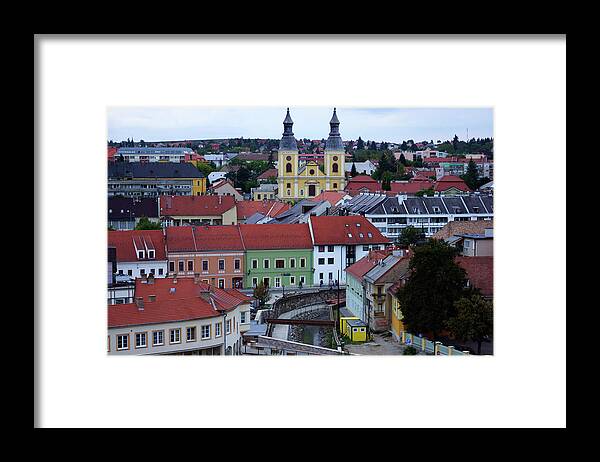 Eger Framed Print featuring the photograph City Eger, Hungary by Chlaus Lotscher