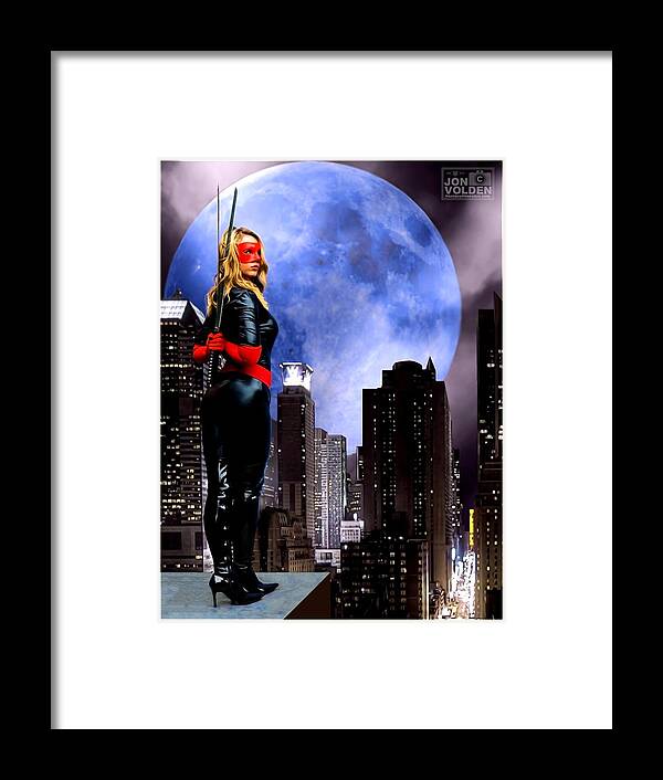 Cosplay Framed Print featuring the photograph City Guard by Jon Volden