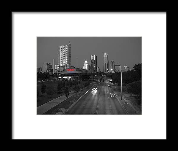 City Of Austin Framed Print featuring the photograph City of Austin Power Plant by James Granberry