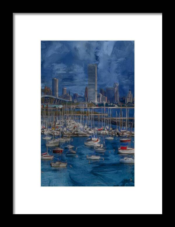 Milwaukee Framed Print featuring the photograph City of Milwaukee Along Lake Michigan by Jack Zulli