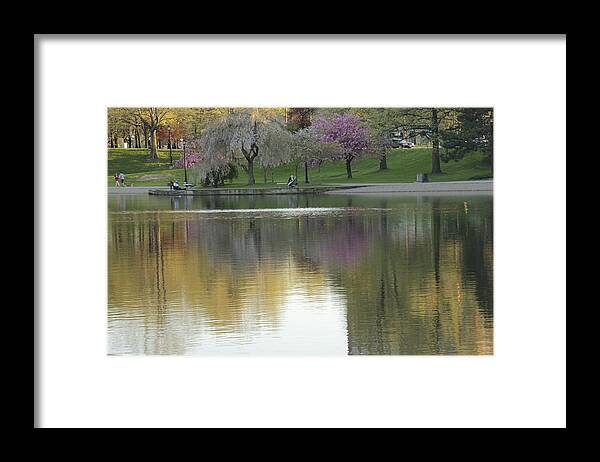 Landscape Framed Print featuring the photograph Wade Park Cleveland Ohio Springtime by Valerie Collins
