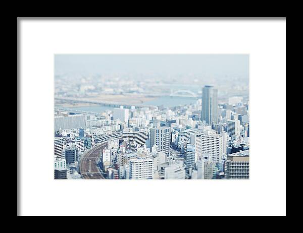 Tranquility Framed Print featuring the photograph Cityscape Of Osaka, Japan by Yagi Studio