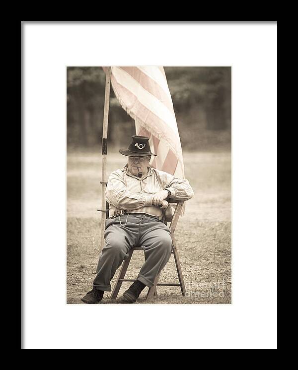 Fire Framed Print featuring the photograph Civil War 13 by Roger Bailey