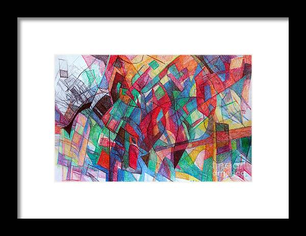 Torah Framed Print featuring the drawing Clarification 3 by David Baruch Wolk