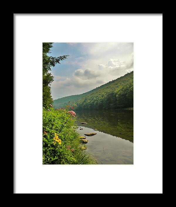 Clarion Framed Print featuring the photograph Clarion River Bank by Anthony Thomas