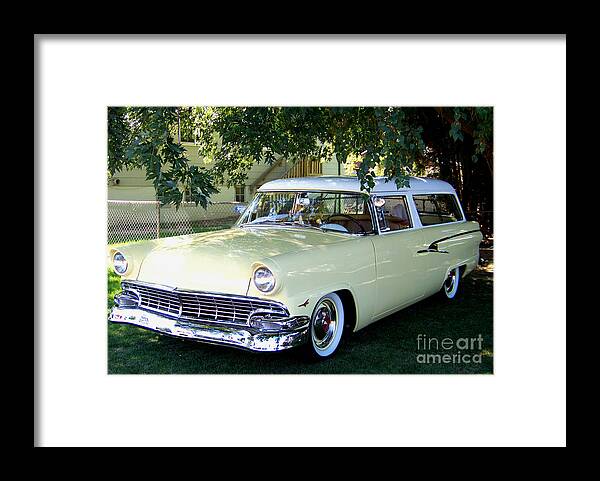 Ford Framed Print featuring the photograph Classic 1956 Ford Ranch Wagon by Charles Robinson