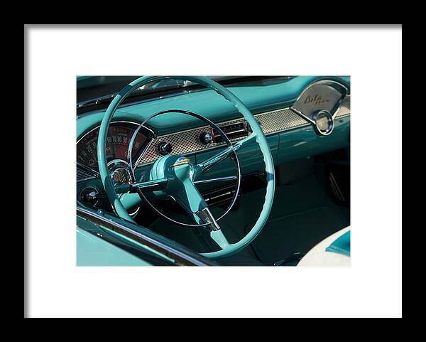 Automobile Framed Print featuring the photograph Classic Chevrolet Bel Air by Theresa Tahara
