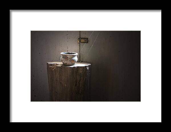 Clay Pot Framed Print featuring the photograph Clay Pot by Carol Erikson