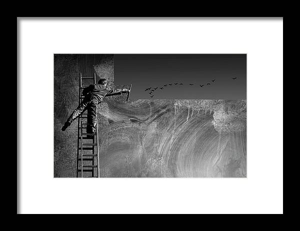 Clean Framed Print featuring the photograph Cleaning The Sky by Ekkachai Khemkum