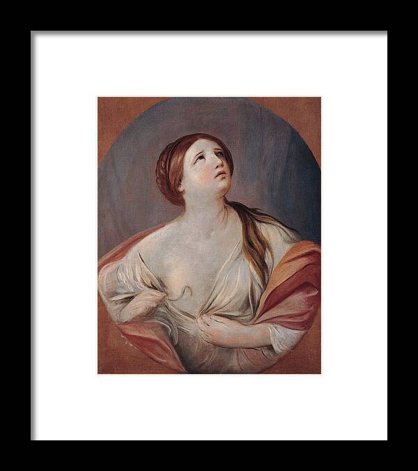 Guido Reni Framed Print featuring the painting Cleopatra by Guido Reni