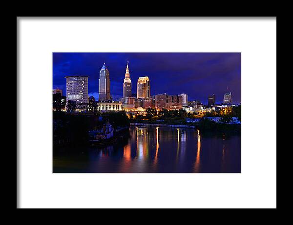 Cleveland Framed Print featuring the photograph Cleveland at the River's Bend by Clint Buhler