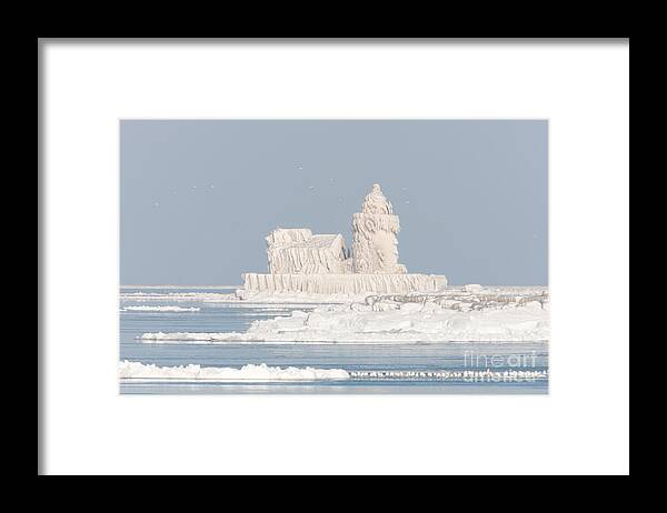 Clarence Holmes Framed Print featuring the photograph Cleveland Harbor West Pierhead Light II by Clarence Holmes