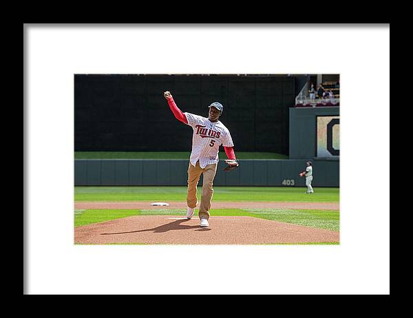 Sport Framed Print featuring the photograph Cleveland Indians V Minnesota Twins by Brace Hemmelgarn