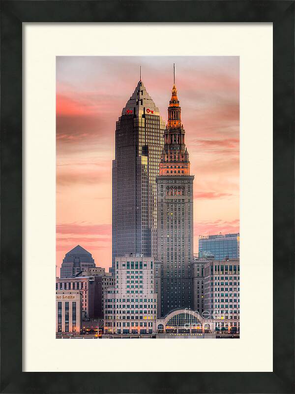 Cleveland Skyscrapers at Dawn I by Clarence Holmes