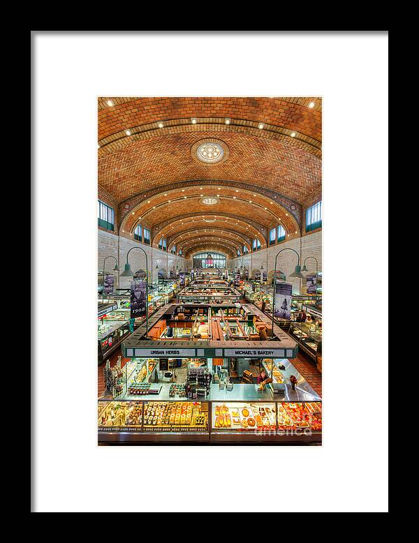 Clarence Holmes Framed Print featuring the photograph Cleveland West Side Market III by Clarence Holmes