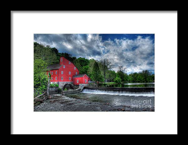 Countryside Framed Print featuring the photograph Clinton Red Mill House by Lee Dos Santos