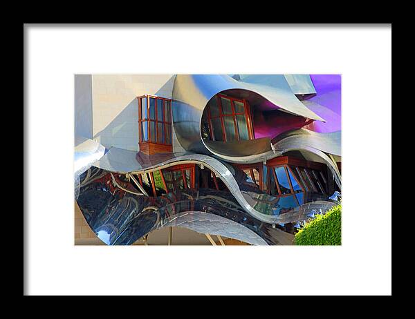 Architechure Framed Print featuring the photograph Close up of Marques De Riscal by John Stuart Webbstock