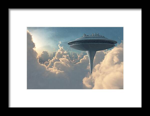 Star Wars Framed Print featuring the digital art Cloud City by Cynthia Decker