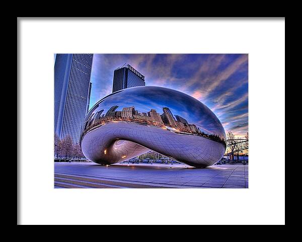 Chicago Framed Print featuring the photograph Cloud Gate by Jeff Lewis