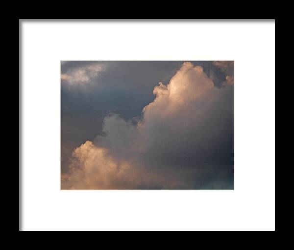 Sky Clouds Framed Print featuring the photograph Cloud Study 2 by Laurie Stewart