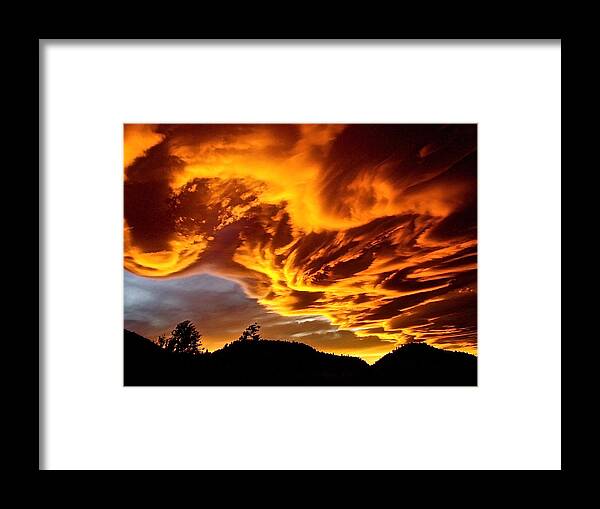 Clouds Framed Print featuring the photograph Clouds 2 by Pamela Cooper