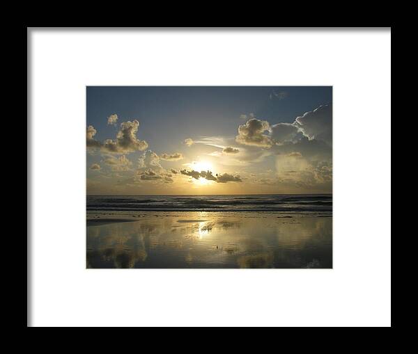 Landscape Framed Print featuring the photograph Clouds Across the Sun 2 by Ellen Meakin