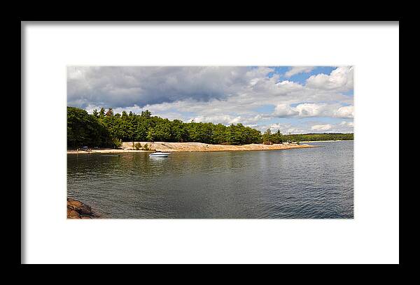Photography Framed Print featuring the photograph Clouds Over A Lake, Killbear Provincial by Panoramic Images