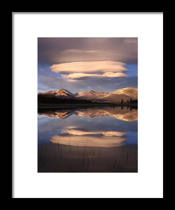 00174120 Framed Print featuring the photograph Clouds Over Mt Dana by Tim Fitzharris