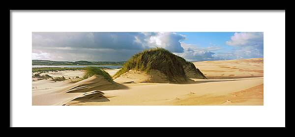 Photography Framed Print featuring the photograph Clouds Over Sand Dunes, Sands by Panoramic Images