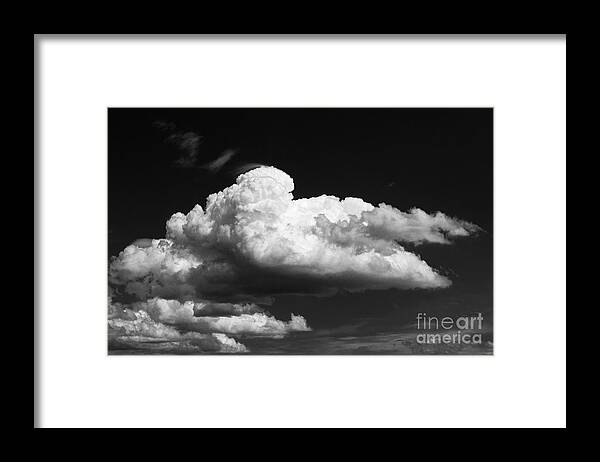 Black And White Clouds Framed Print featuring the photograph Clouds over the Palouse by Ron Roberts