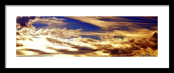Cloudscape 1 Framed Print featuring the photograph Cloudscape 1 by Christina Ochsner
