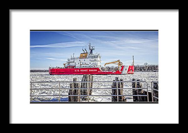 U.s. Coast Guard Framed Print featuring the photograph Coast Guard Cutter Mackinaw by LeeAnn McLaneGoetz McLaneGoetzStudioLLCcom