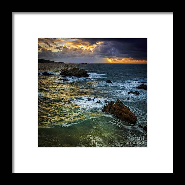 Cobas Framed Print featuring the photograph Coast of Ferrol Cobas Galicia Spain by Pablo Avanzini