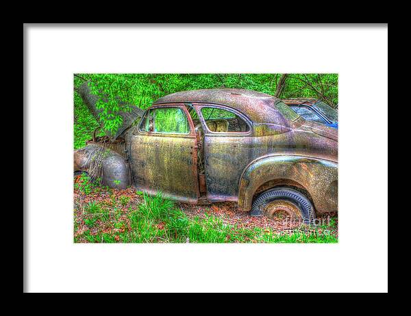 Antique Framed Print featuring the photograph Coat of Different Colors- Auto Personalities #3 by Dan Stone