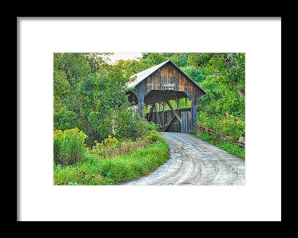 Americana Framed Print featuring the photograph Coburn Covered Bridge by Mary Carol Story